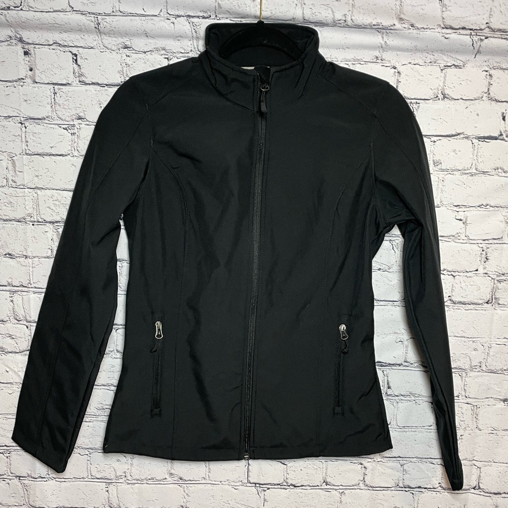 Port Authority Women’s Black Fleece Lined Soft Shell Water Resistant Jacket XS